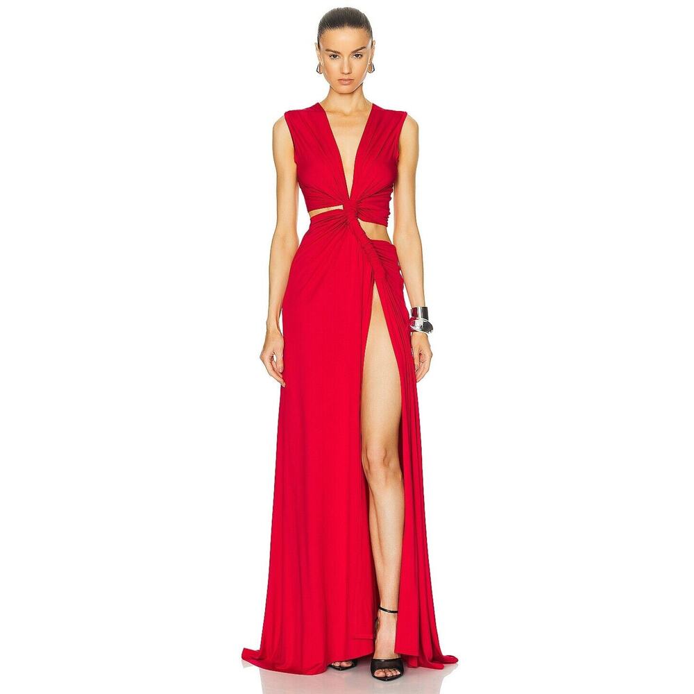 Sid Neigum Triple Loop Dress - XXS - Red
